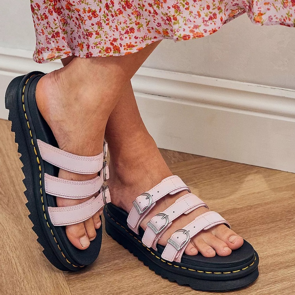 Dr. Martens Blaire Pink Slide Sandals